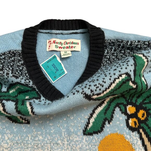 Novelty Christmas Size M Unisex Multicolor Snowman Acrylic Pullover Sweater NWT - Picture 4 of 5